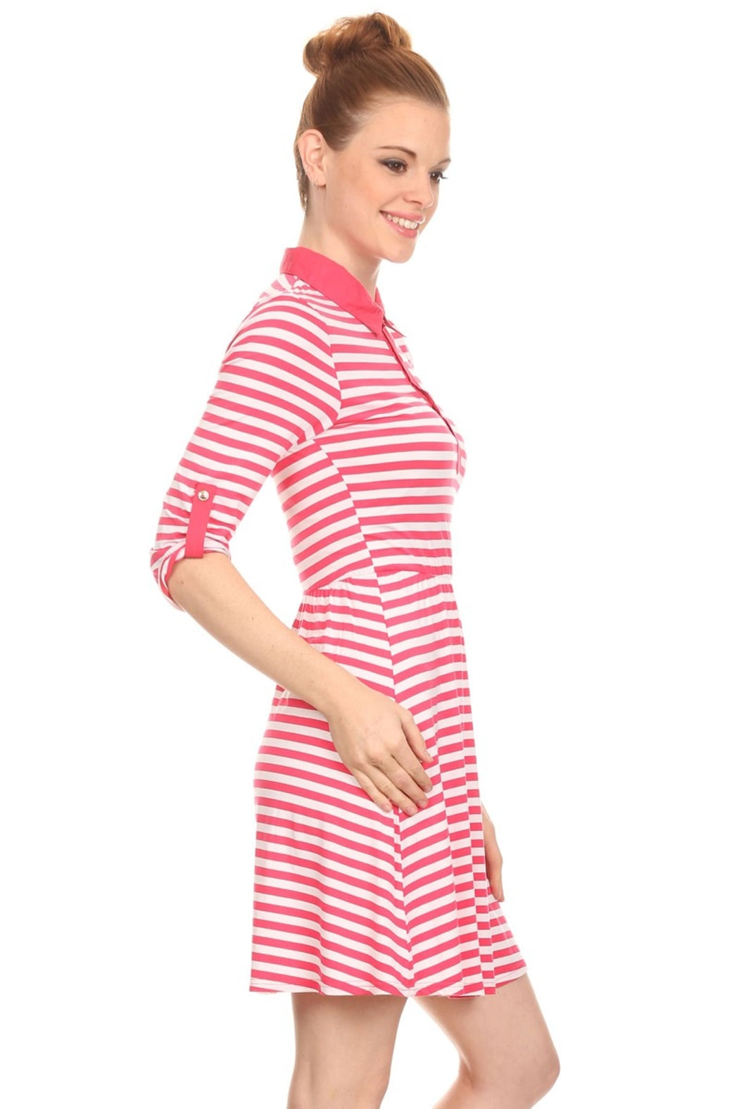 Striped Jersey Knit Dress