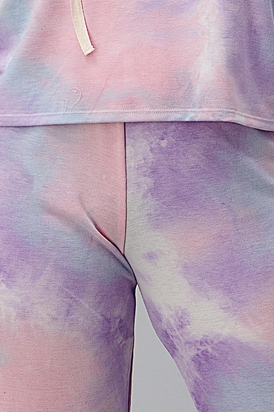 Tie Dye Hooded Sweat Shirts Jogger Lounge Wear Set