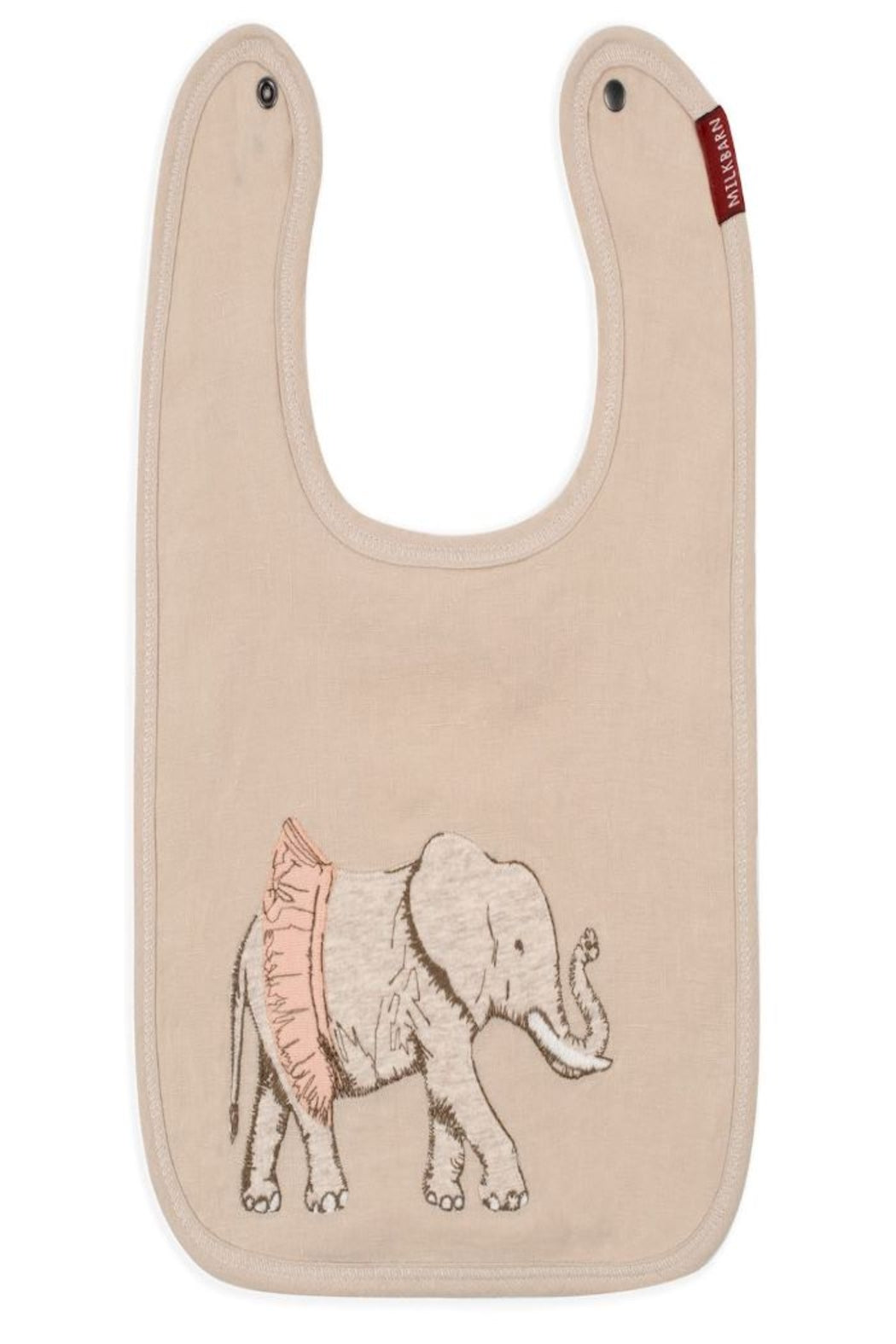 Applique Linen Bib