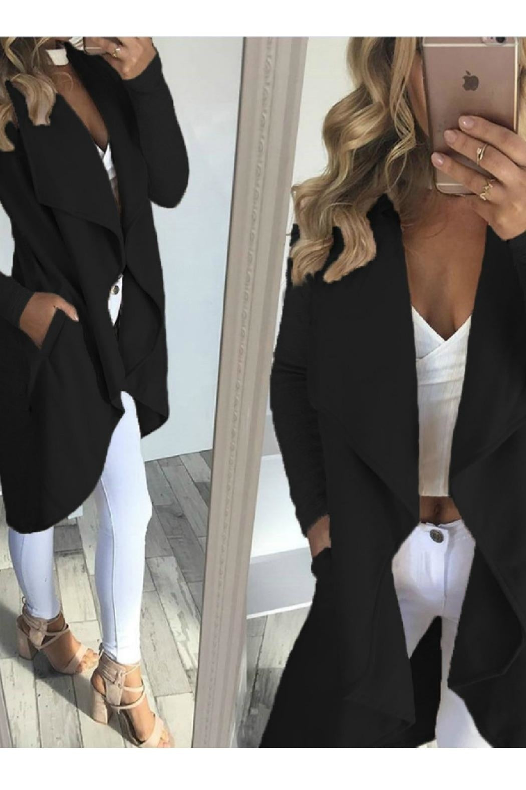 Asymmetric Drape Cardigan