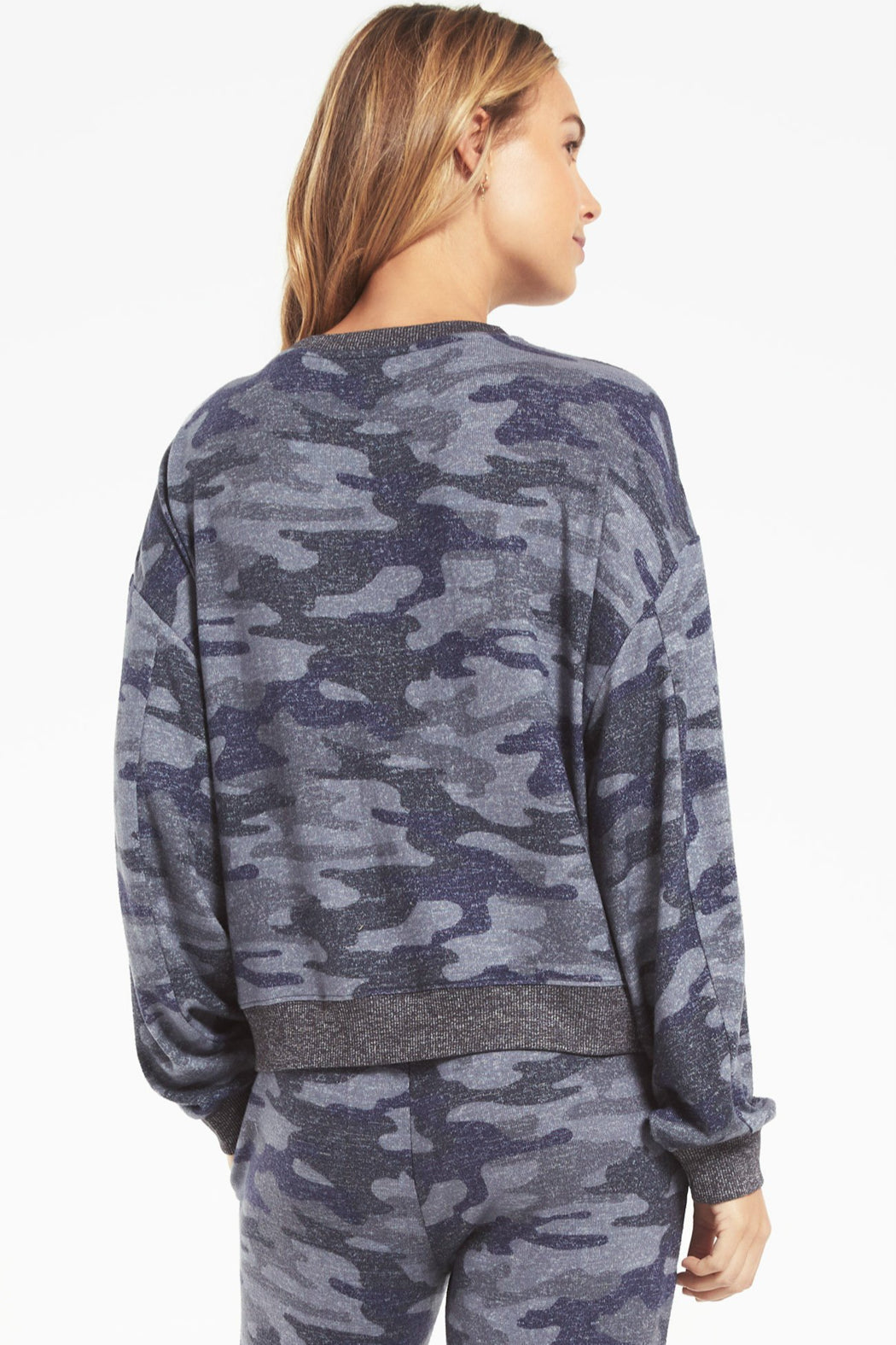 Noa Camo Marled Top