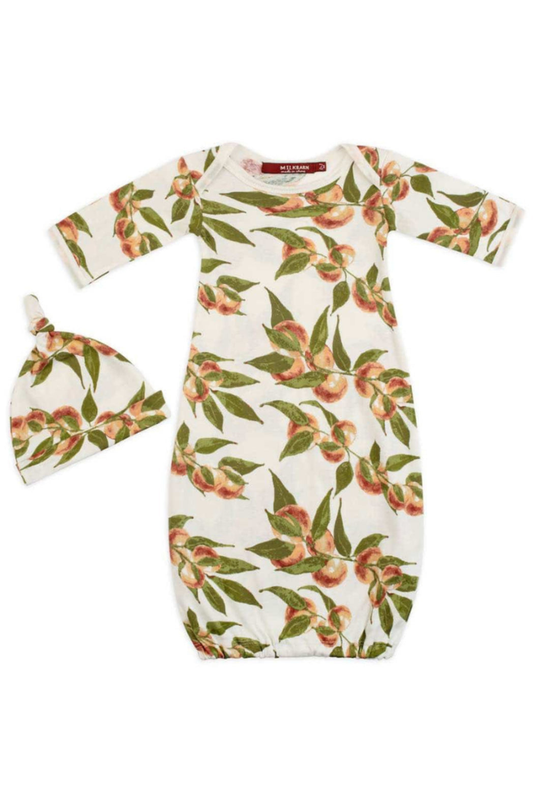 Organic Cotton NB Gown & Hat Set 0-3