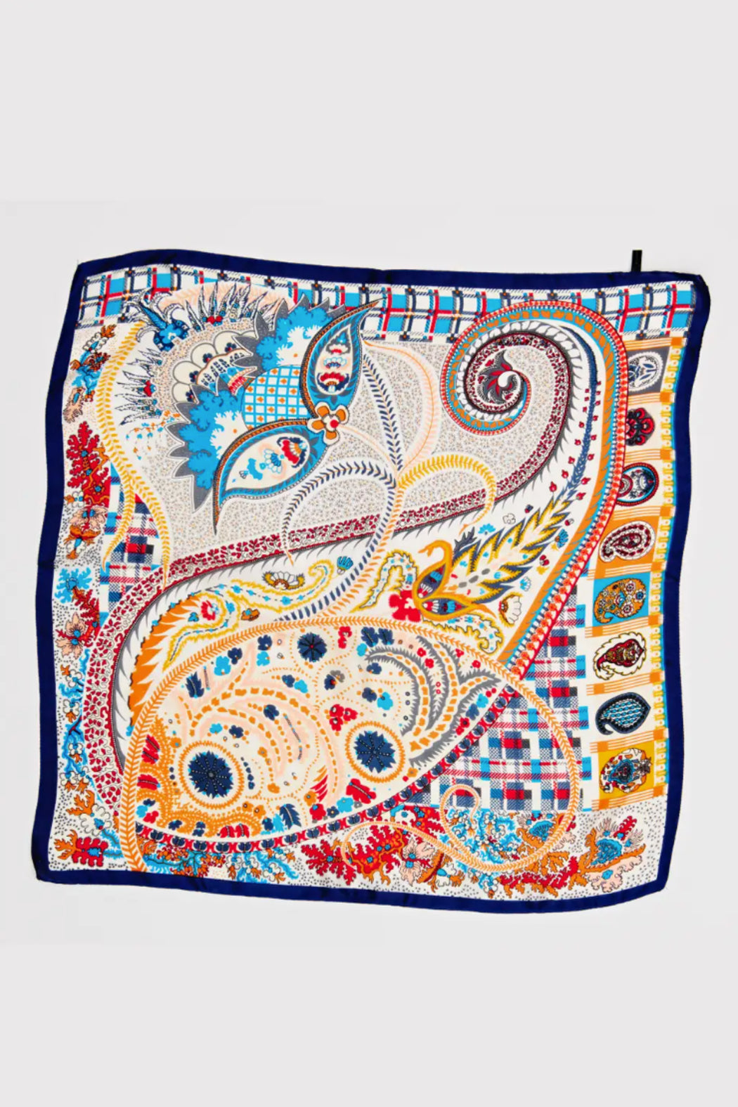 Ornate Paisley Design Square Scarf
