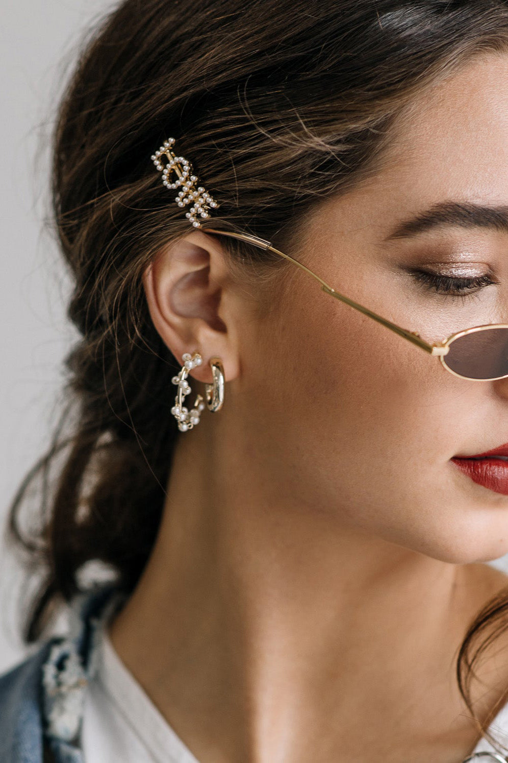 Small Gold Hoop Earrings - Candice