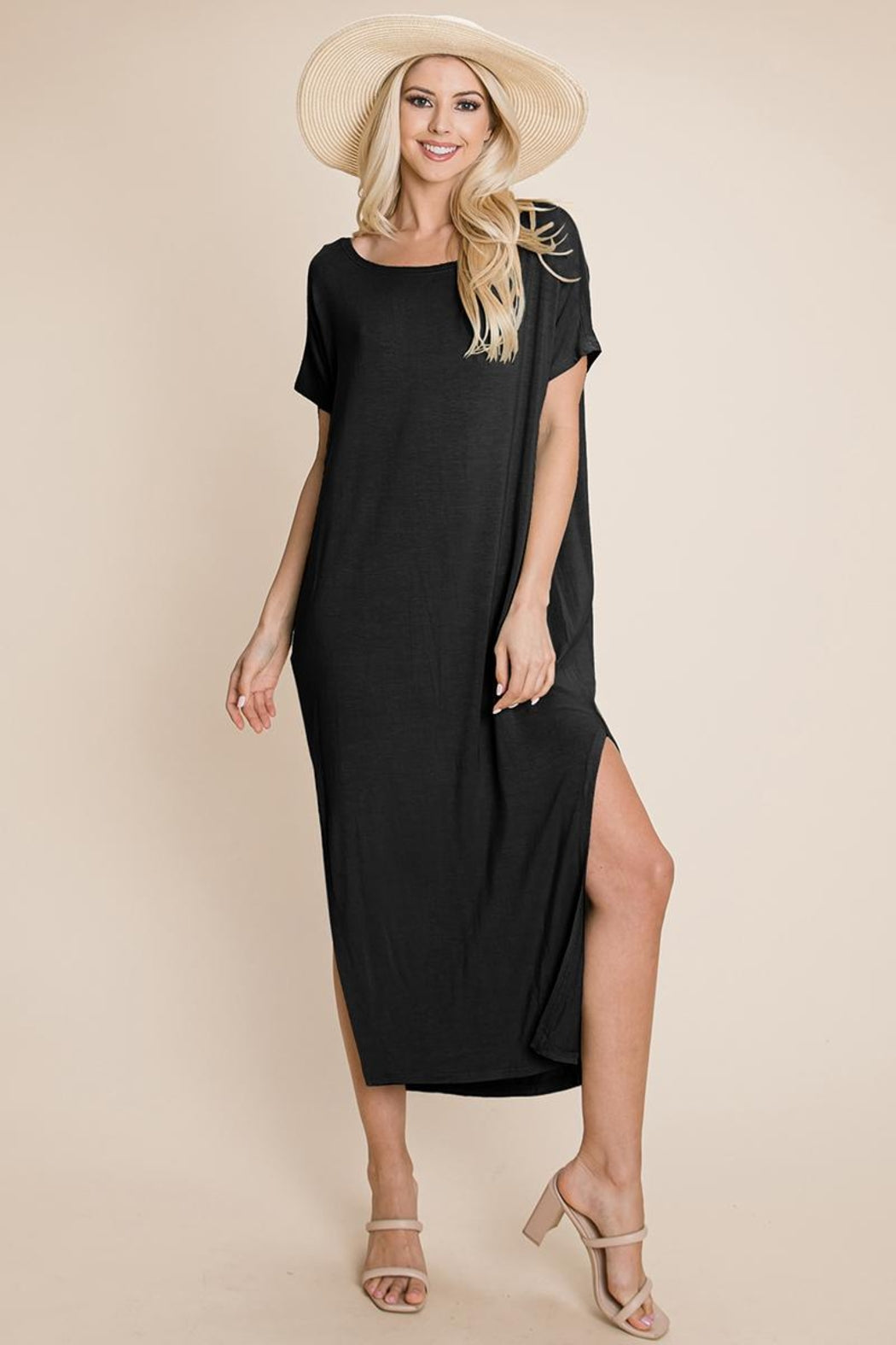Side Split Long Maxi Dress