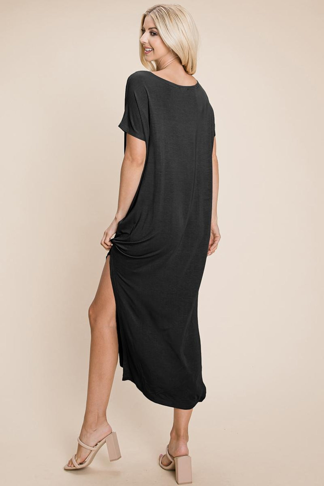 Side Split Long Maxi Dress