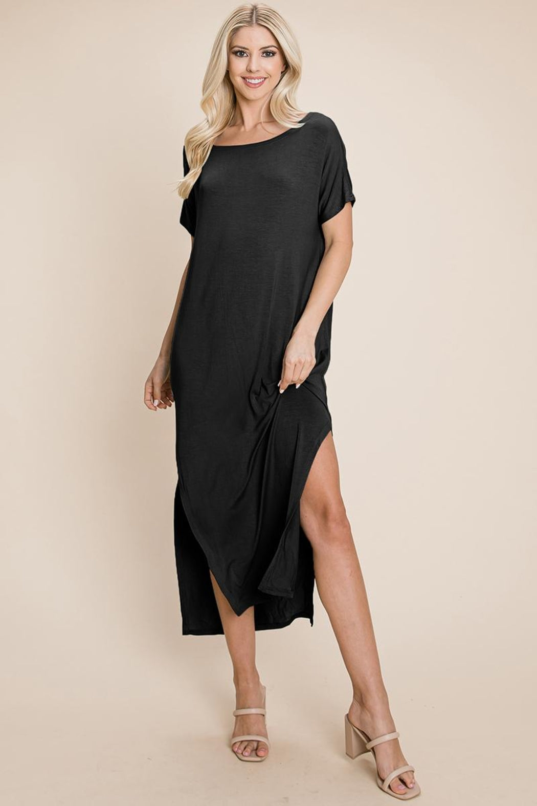 Side Split Long Maxi Dress