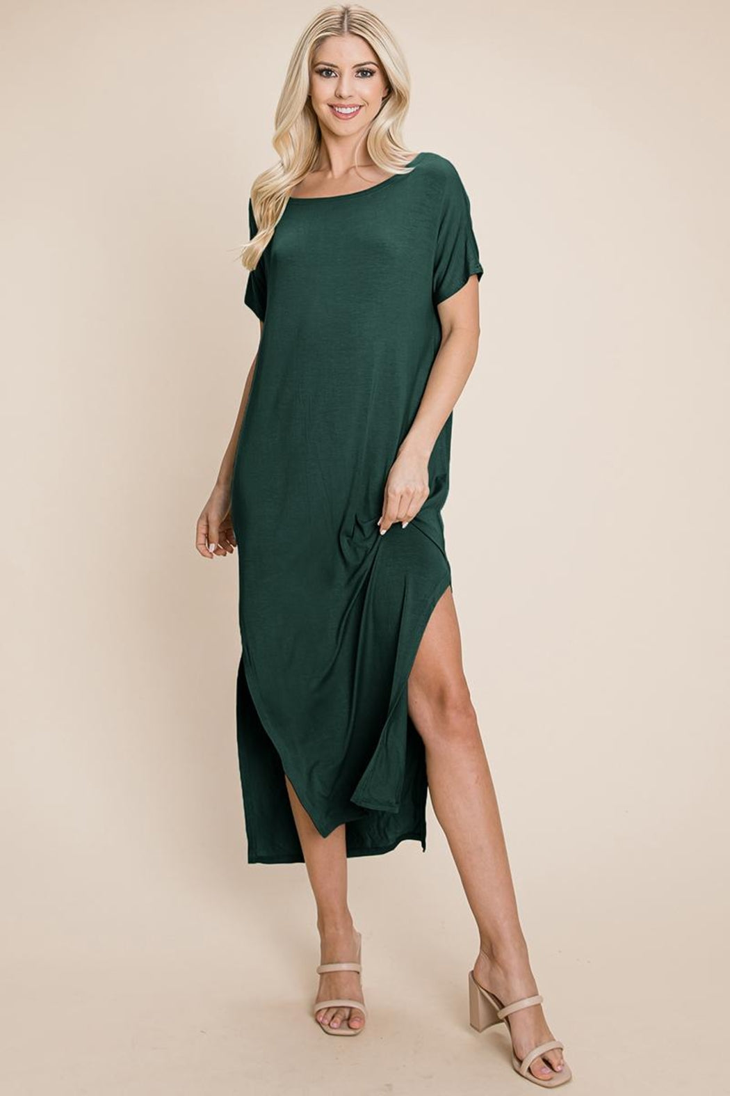 Side Split Long Maxi Dress