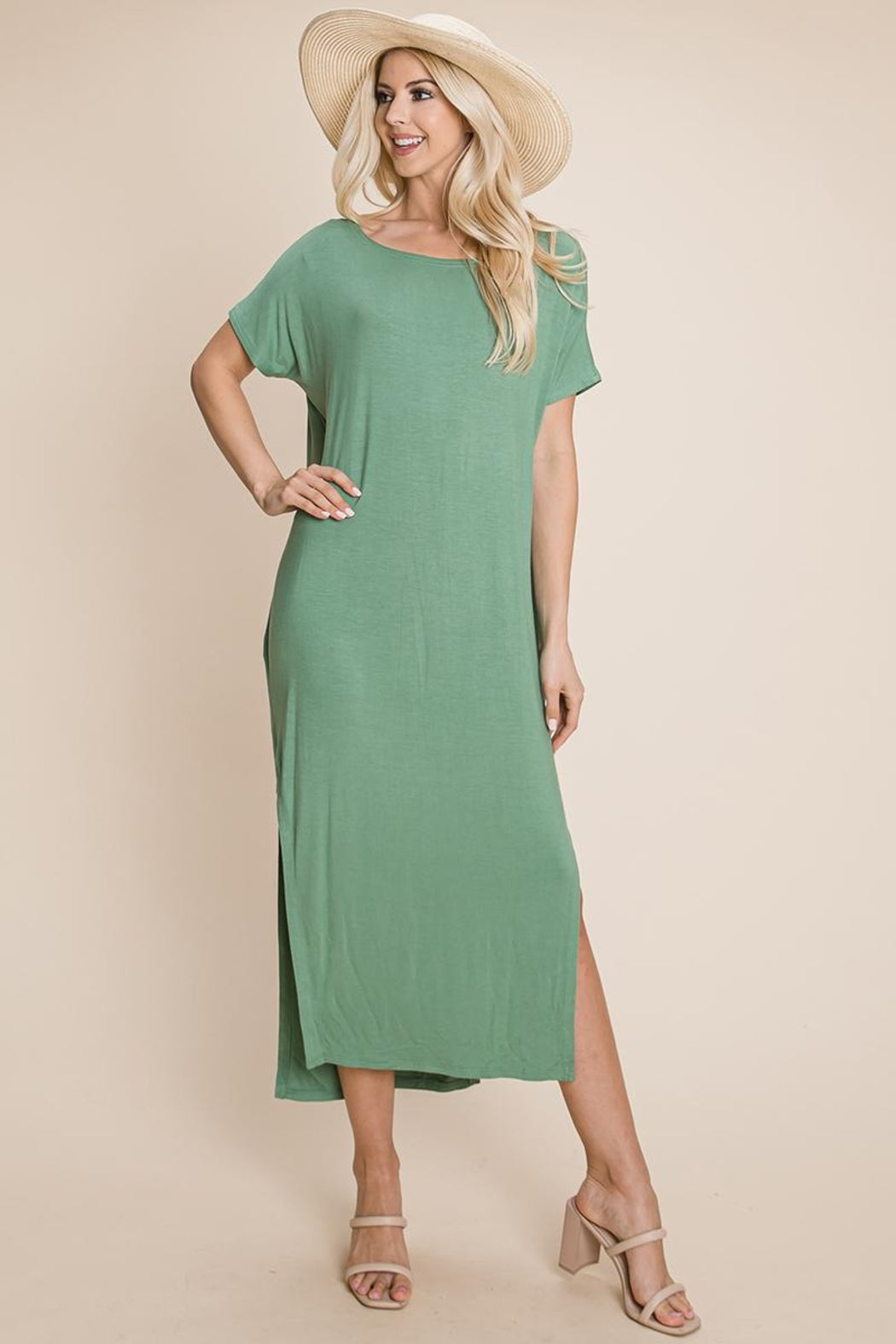 Side Split Long Maxi Dress