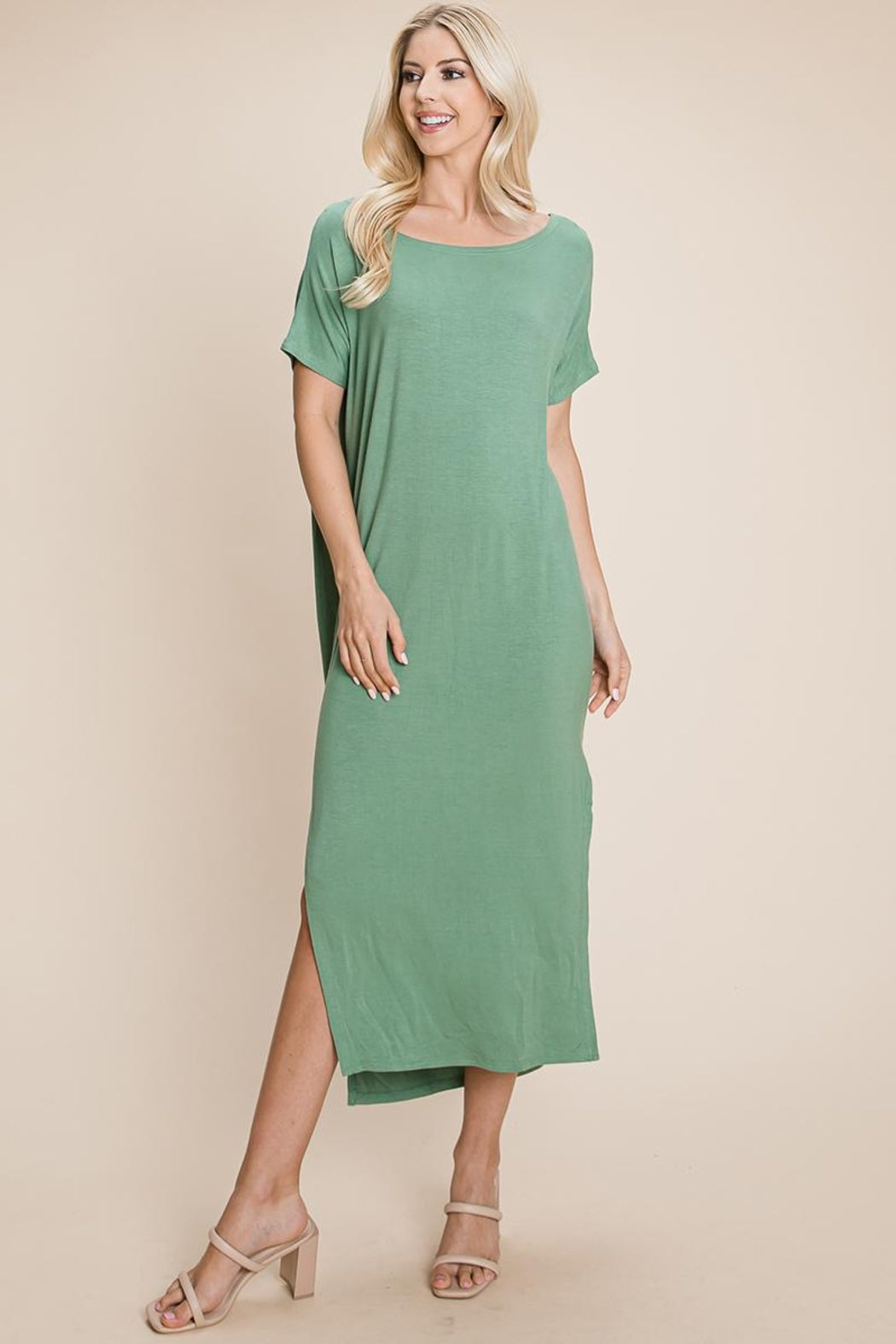 Side Split Long Maxi Dress