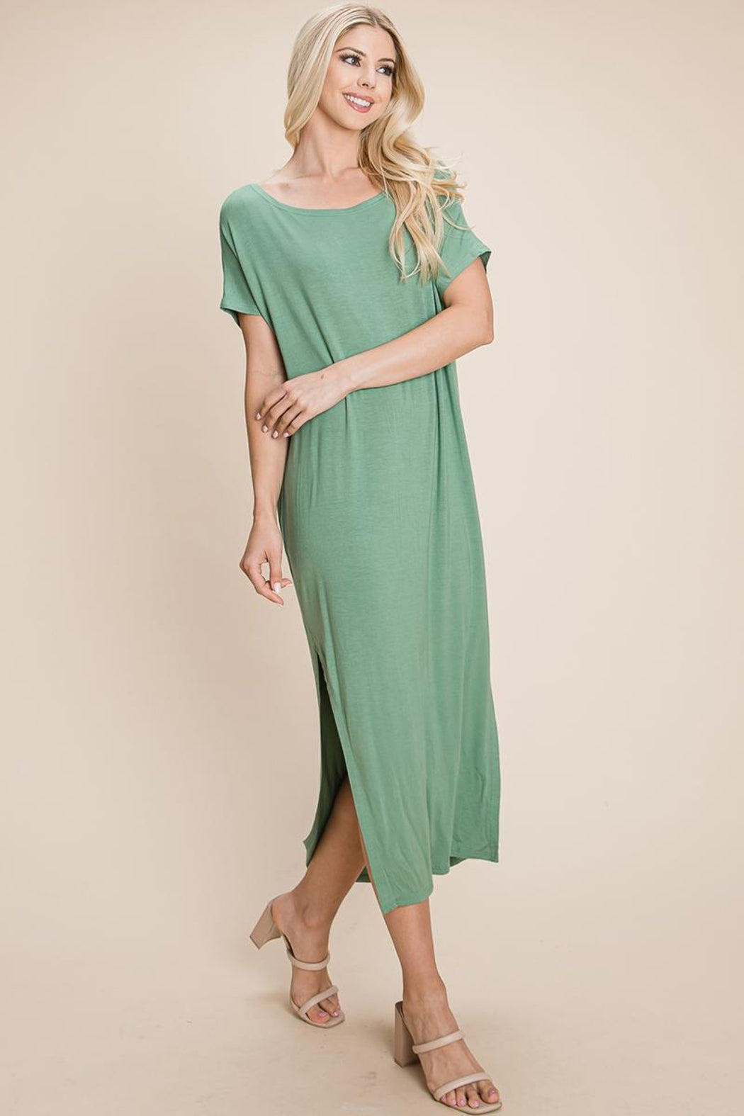 Side Split Long Maxi Dress