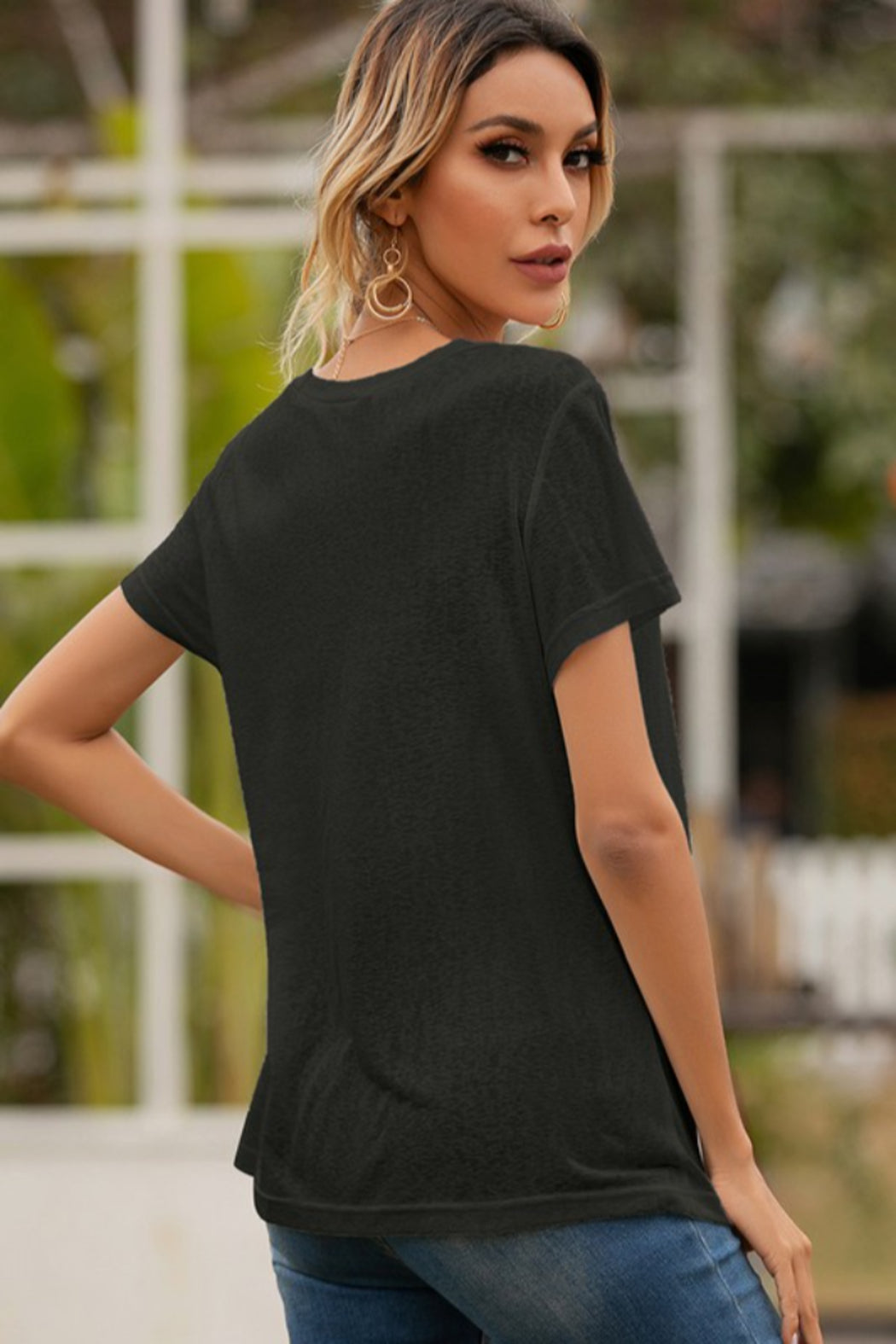 Short Sleeve VNeck TShirt