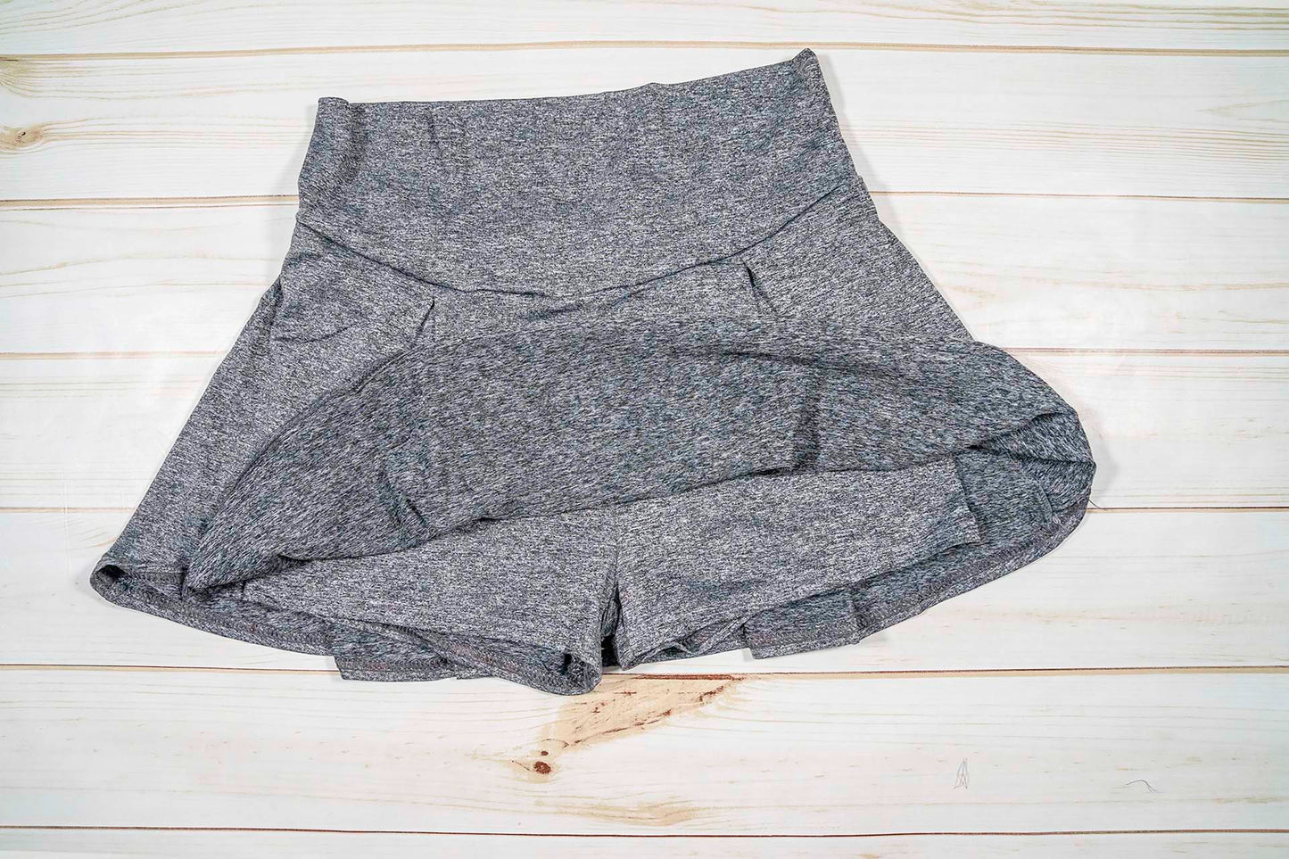 Women's High Waist Active Skirt with Built-in Shorts
