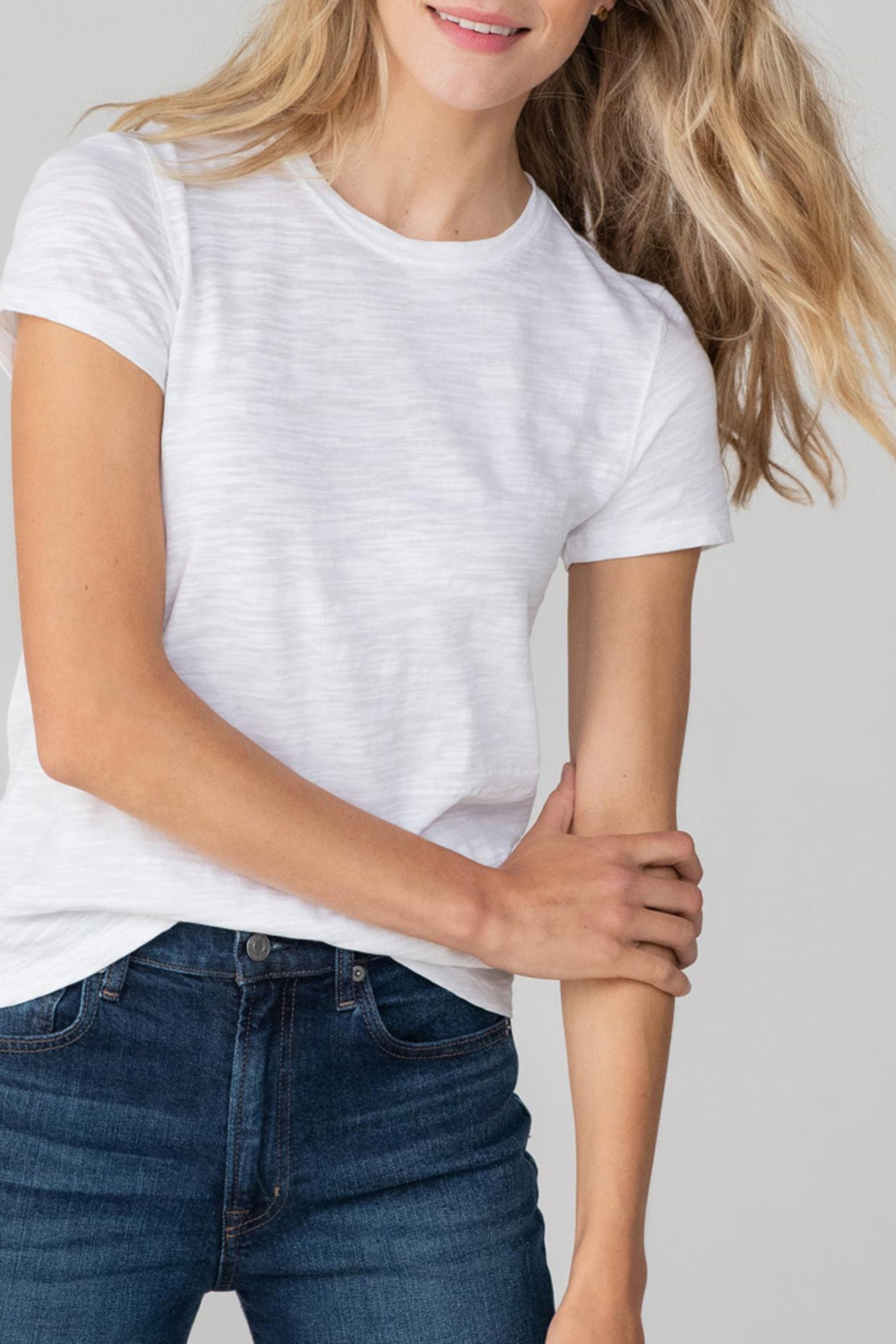 Slub Crew Neck Tee