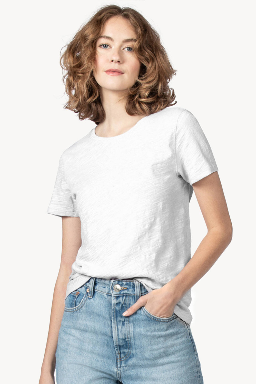 Slub Crew Neck Tee