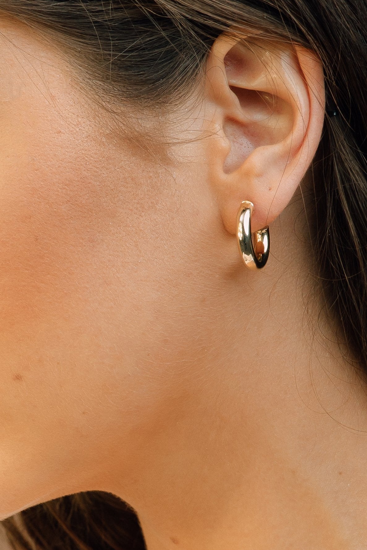Small Gold Hoop Earrings - Candice