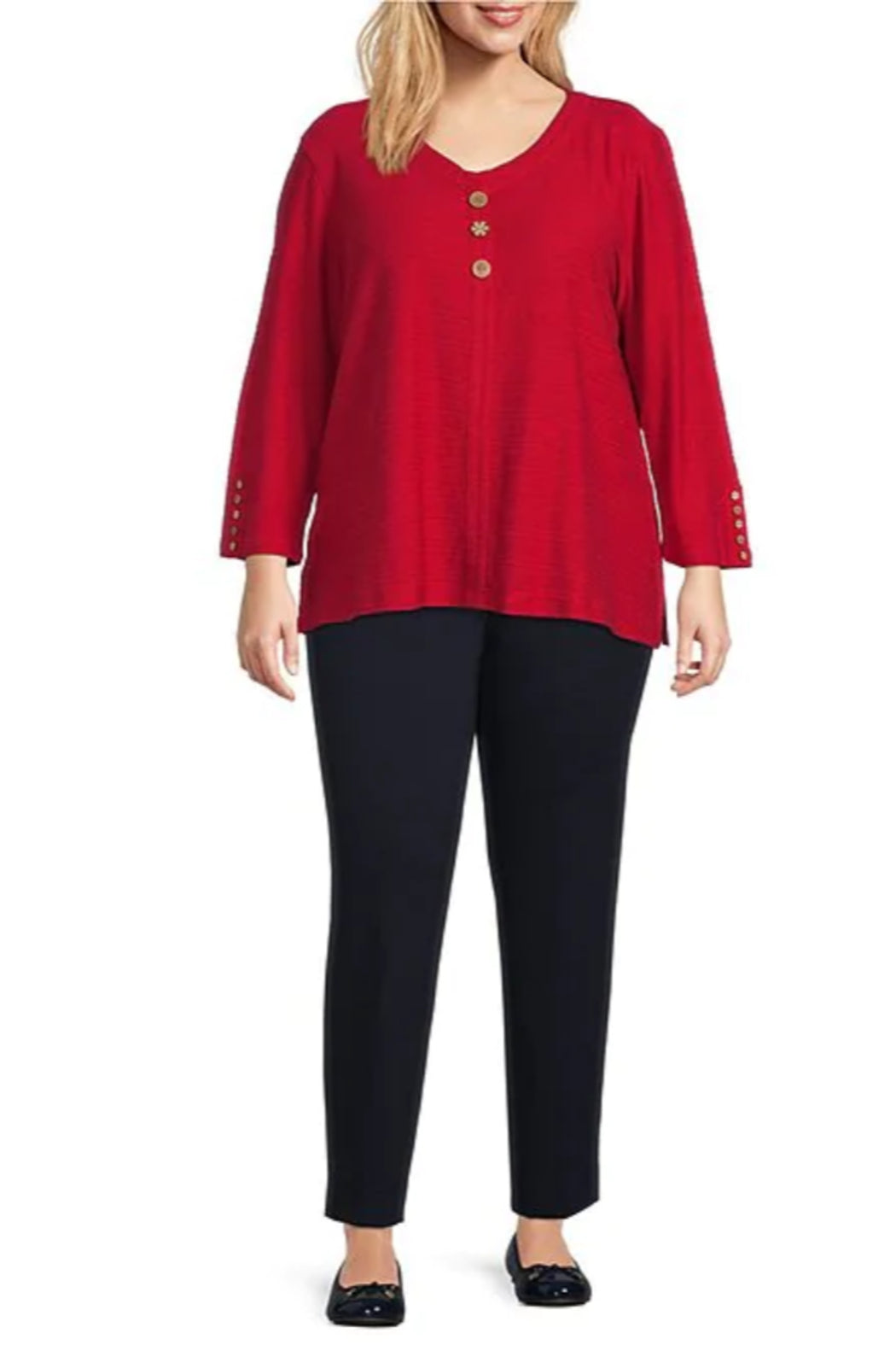 Solid Ease-Y-Fit Knit Pull-On Ankle Pants