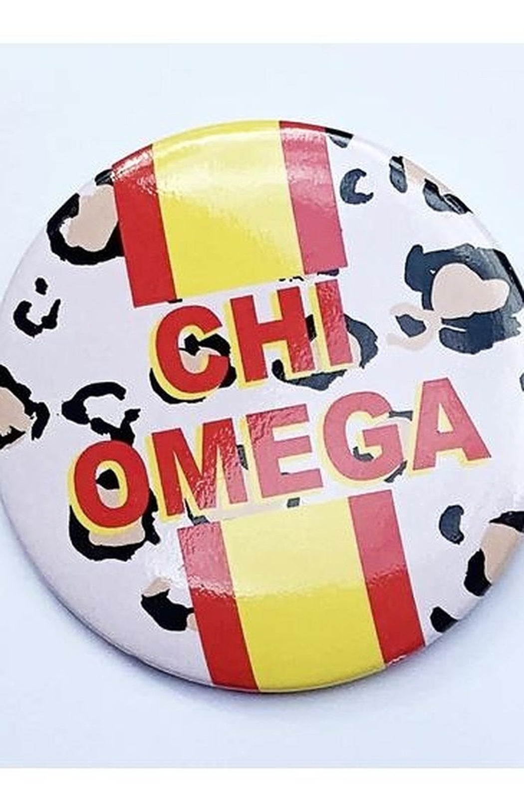 Sorority Cheetah Stripe Button
