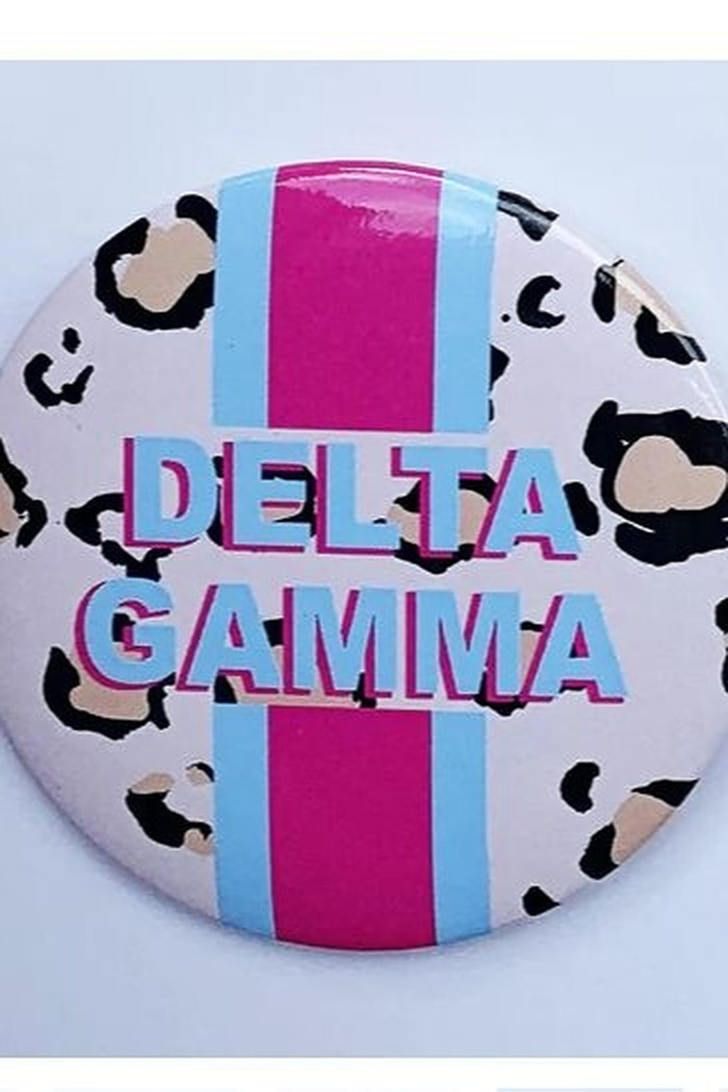 Sorority Cheetah Stripe Button