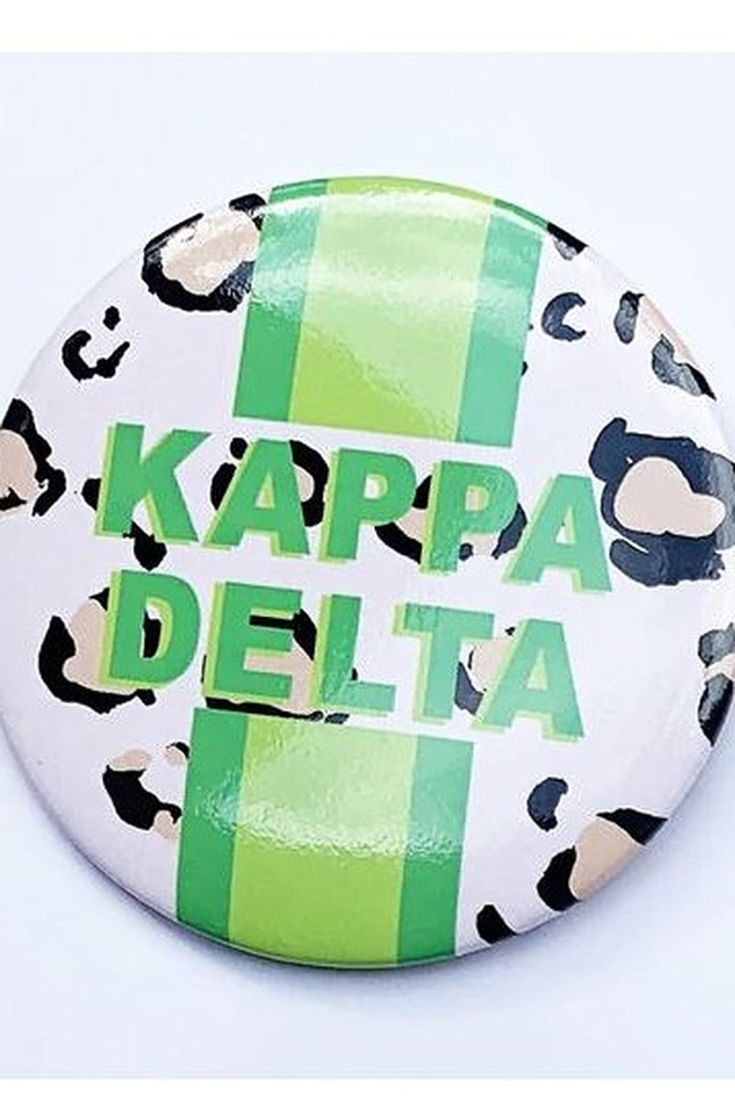 Sorority Cheetah Stripe Button