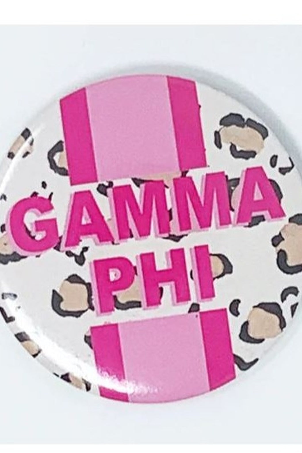 Sorority Cheetah Stripe Button