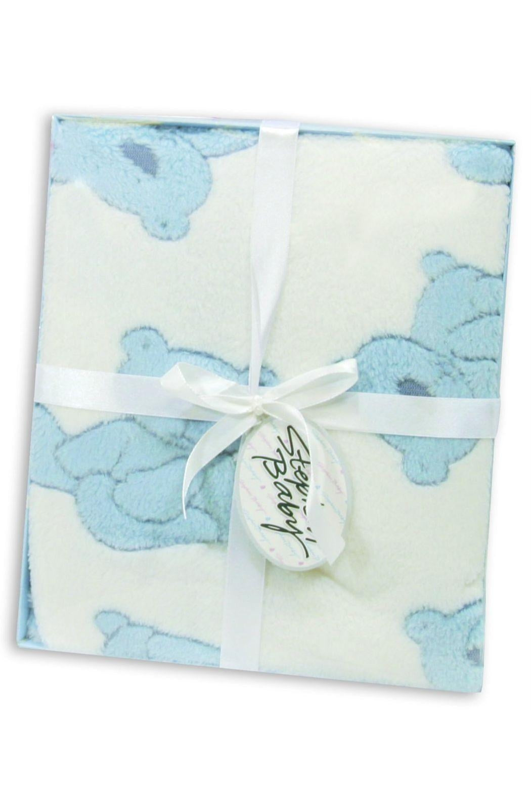 Baby "Blue Bear" Fleece Blanket