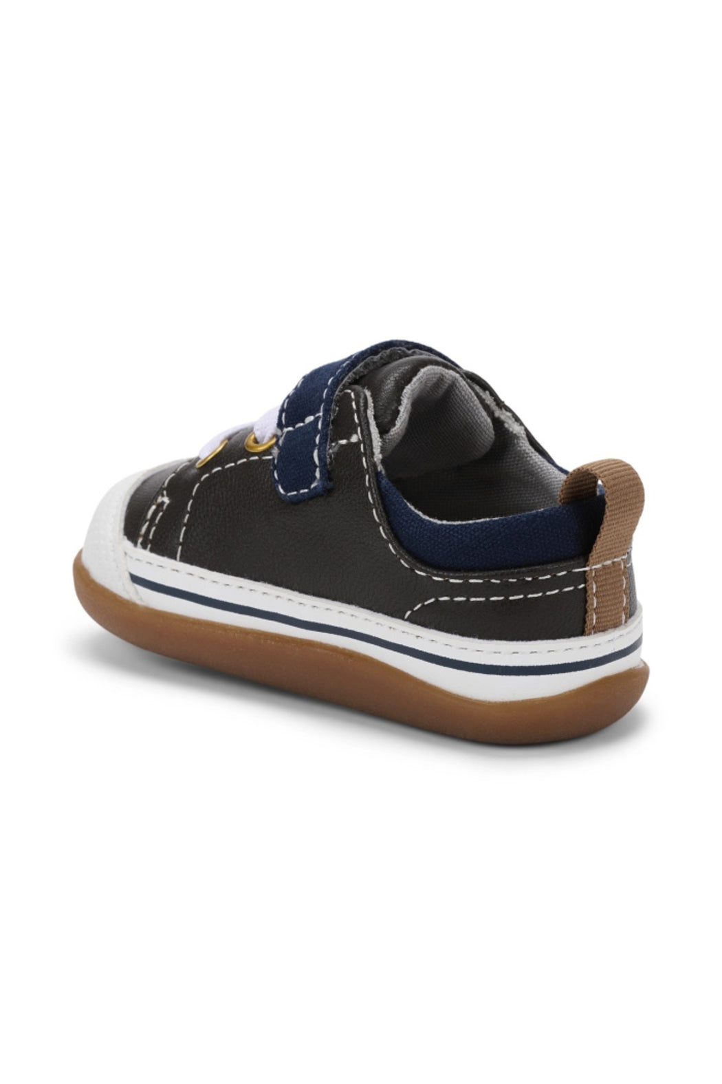 Stevie (First Walker) Brown Leather/Blue