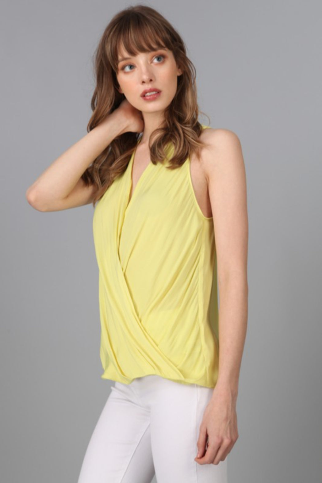 Surplice Sleeveless Top