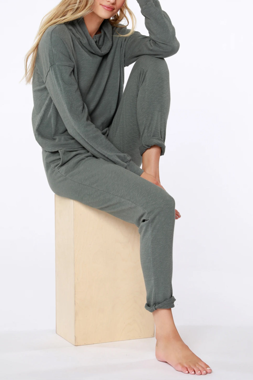 Sustainable Mock Neck Top