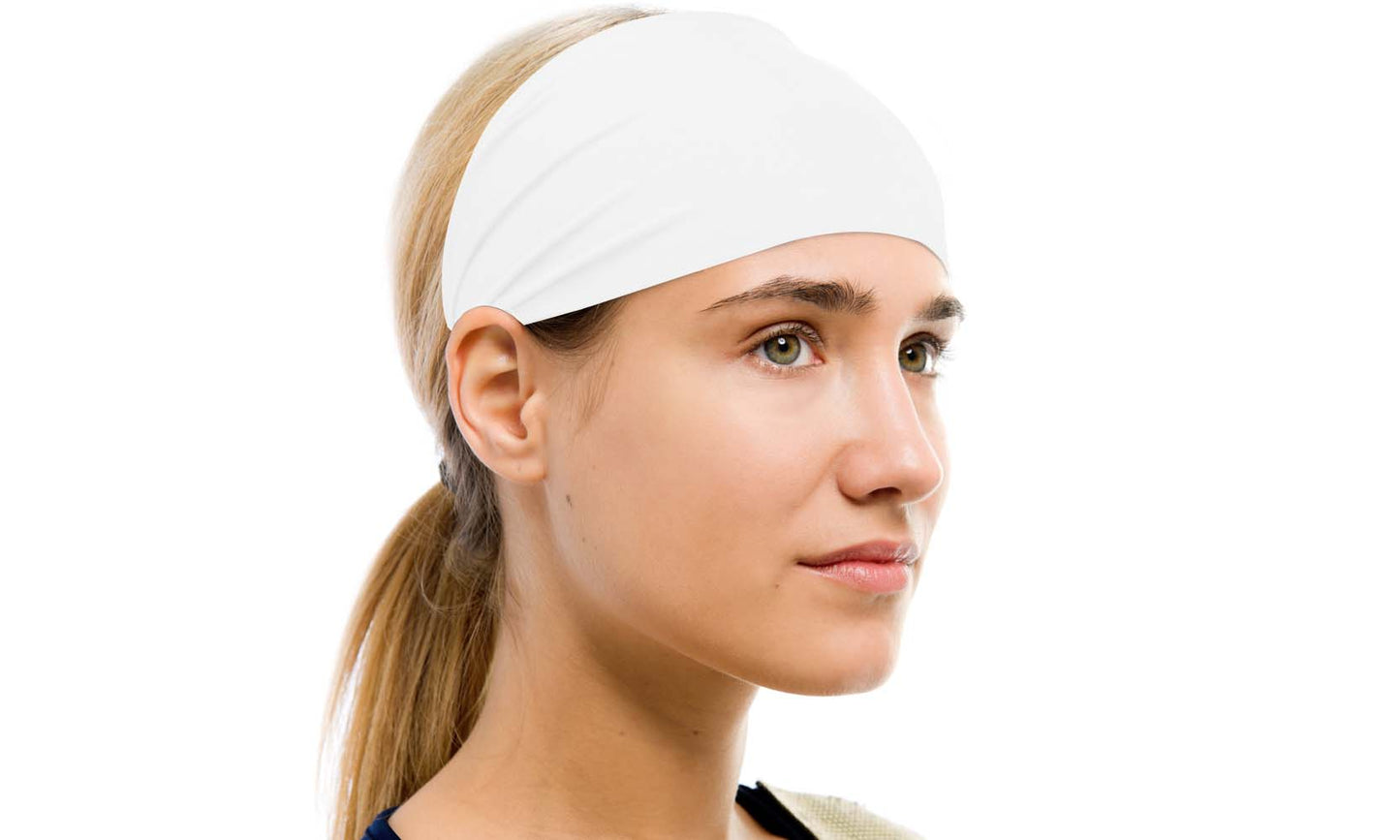 2 Pack Moisture Wicking Unisex Sweatband Head-Band- Assorted Colors