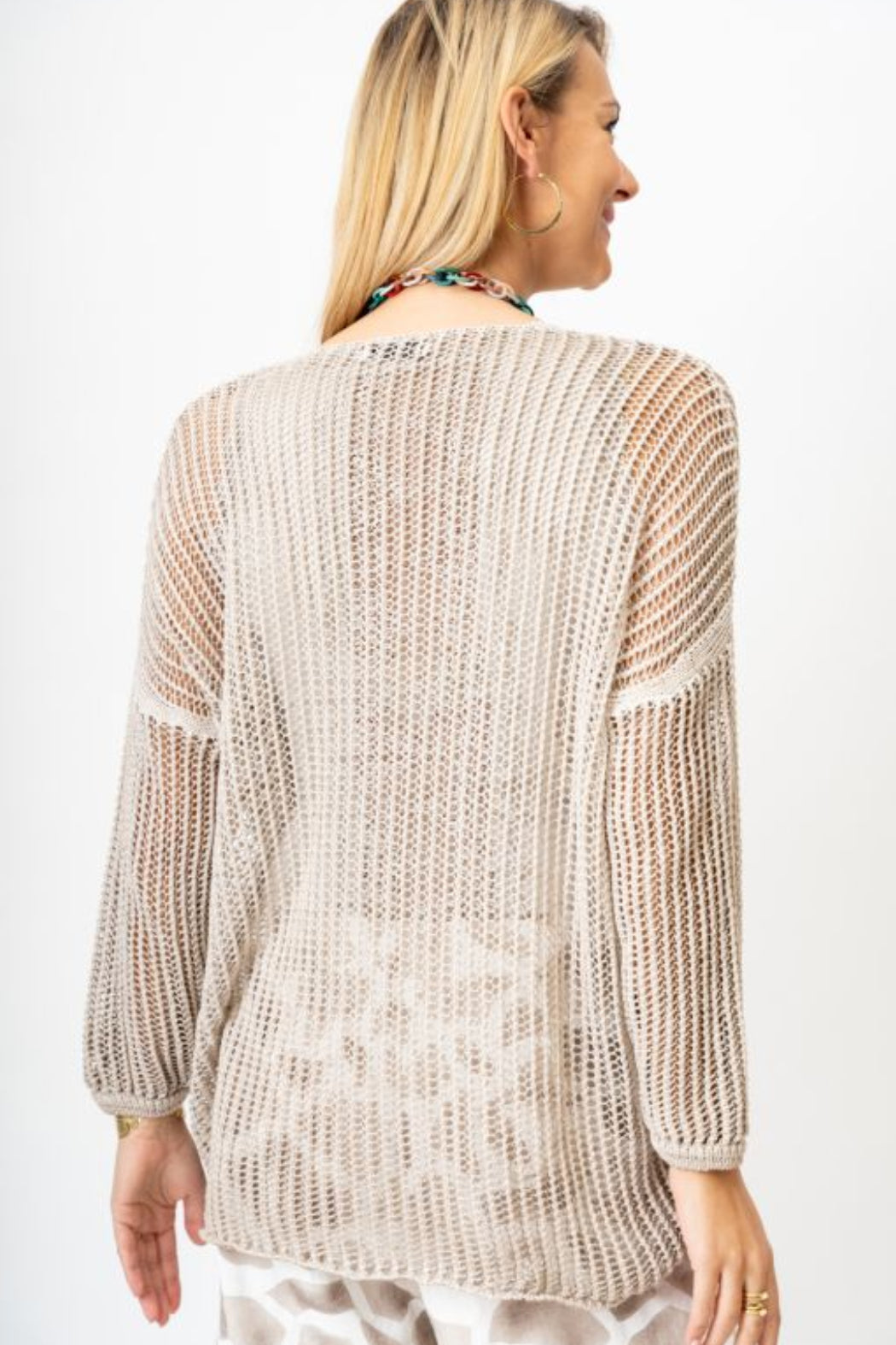 Taranto Knit Mesh Sweater