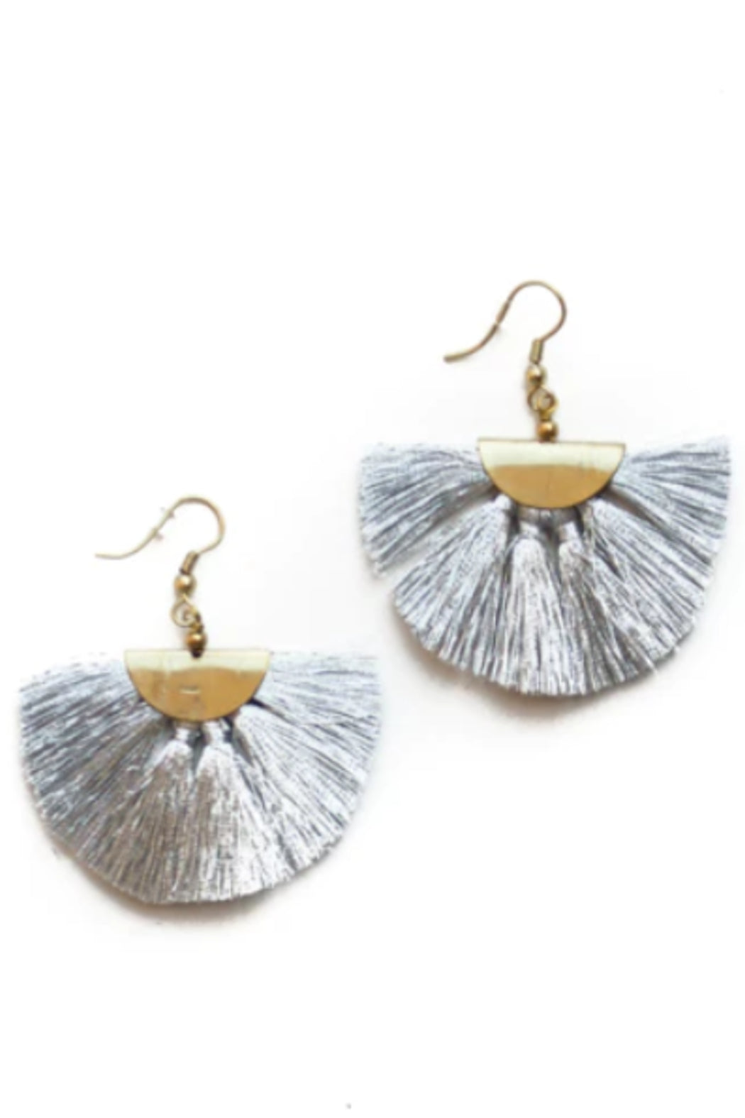 Tassel Earrings w/Gold Hardware