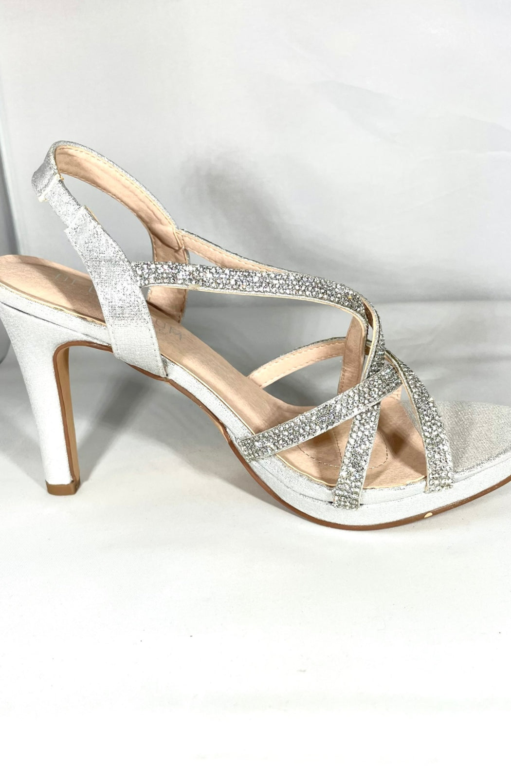 Taylor Silver-shimmer shoe