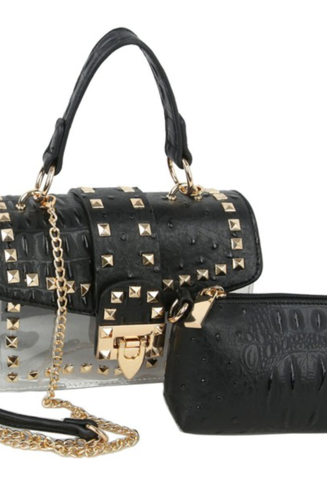 Textured Studded Purse