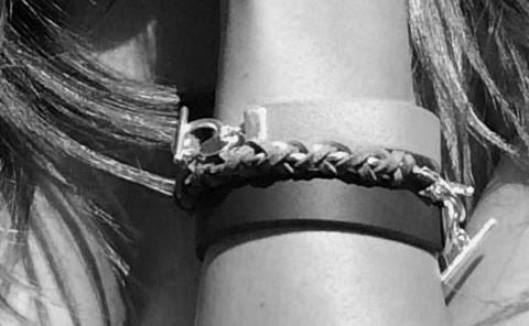 The Urban Charm Pink Leather Color Band Bracelet