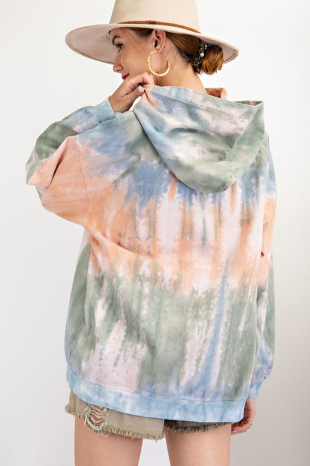Tie Dye Hooded Sweatshirt