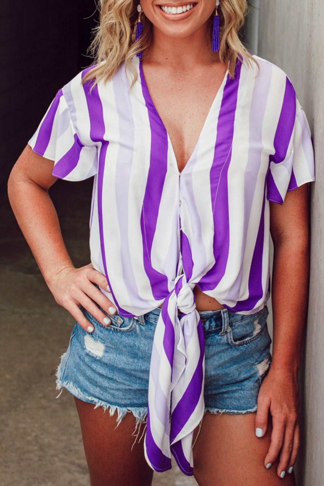 Tie Front Top
