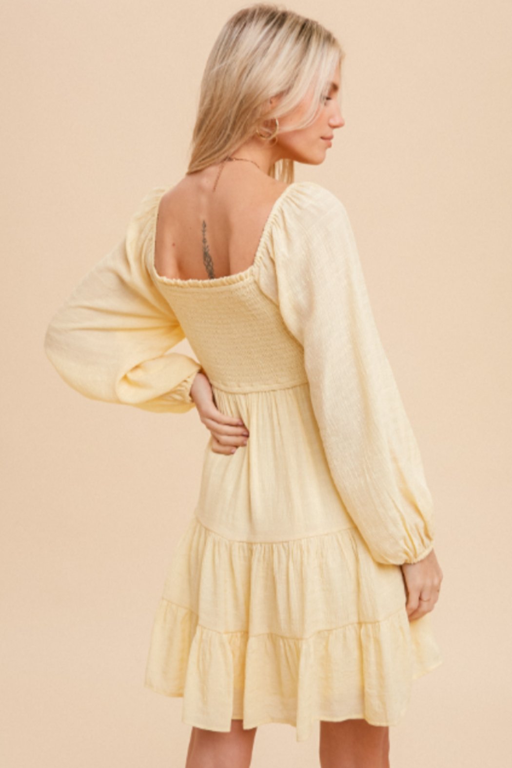 TIERED BABYDOLL DRESS