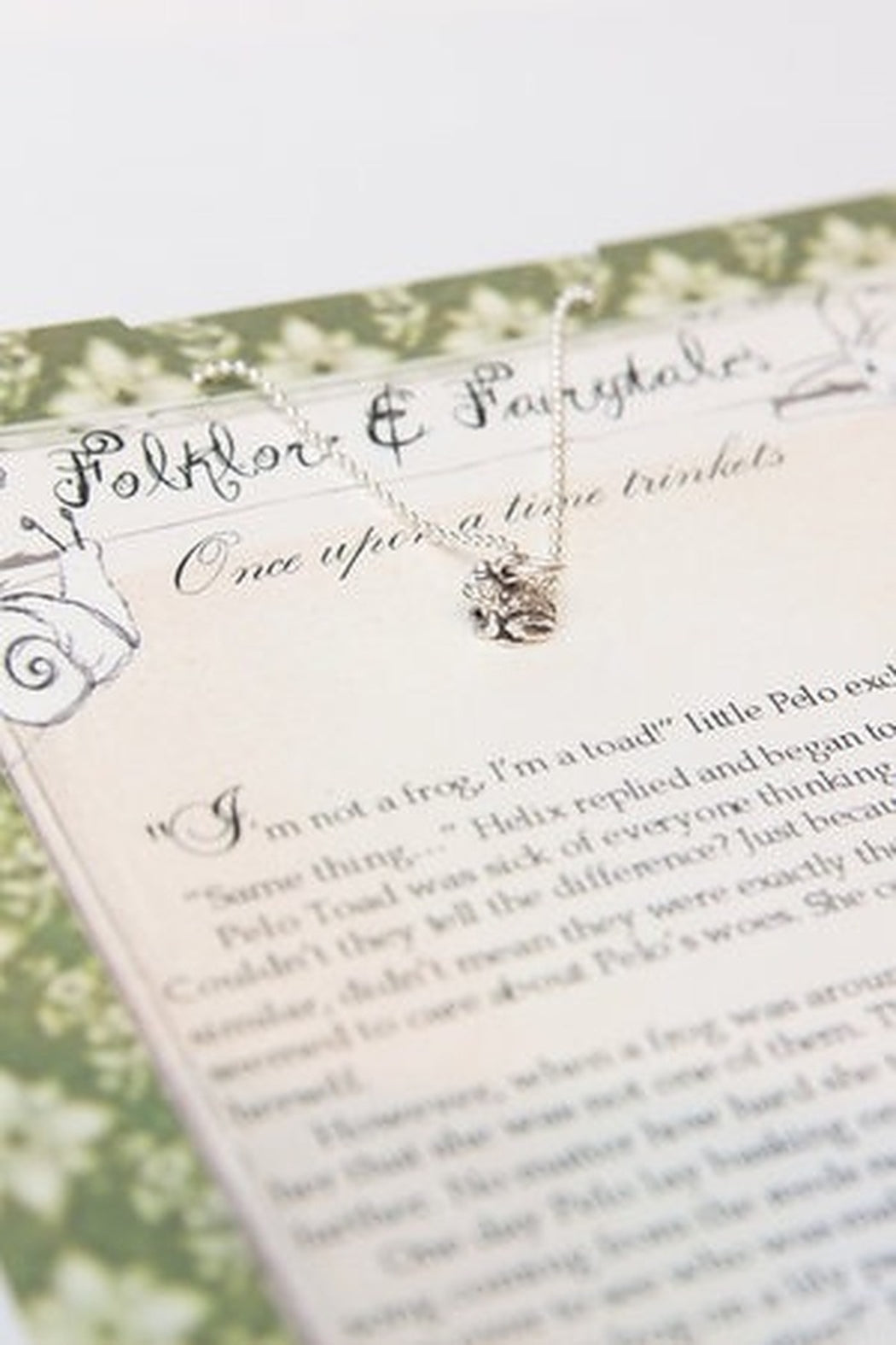 Toad storybook necklace