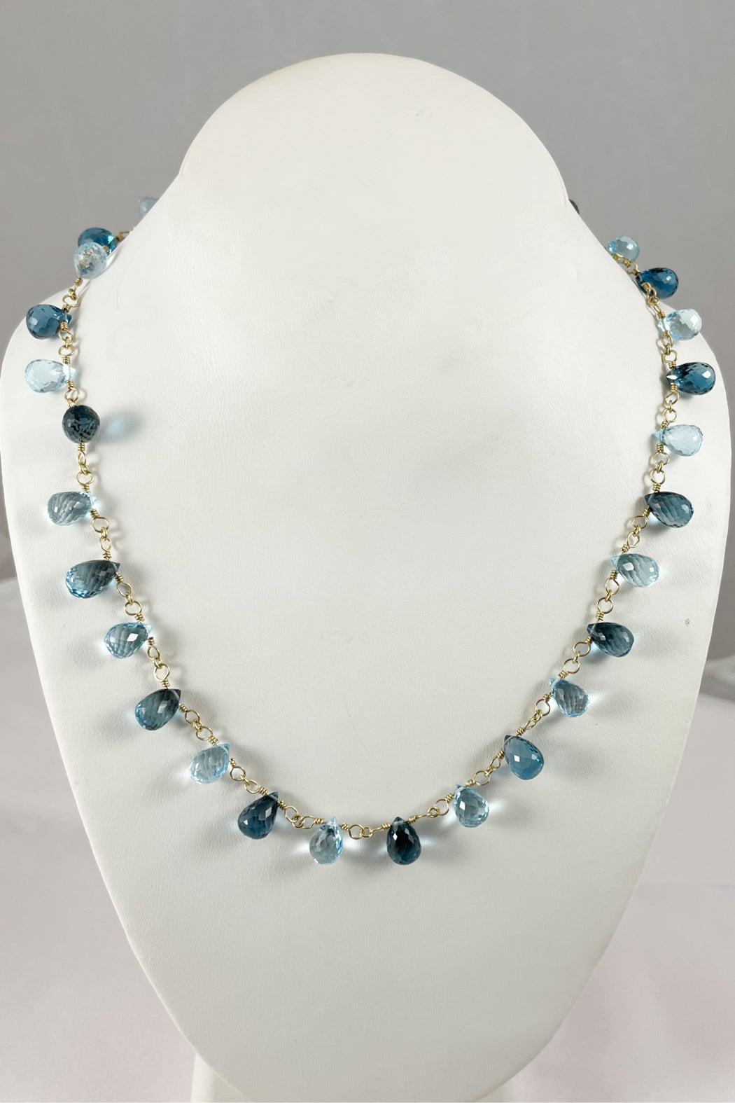 Topaz Briolette Necklace