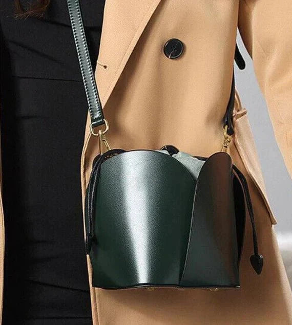 Tulip Leather Bucket