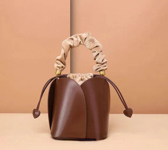 Tulip Leather Bucket