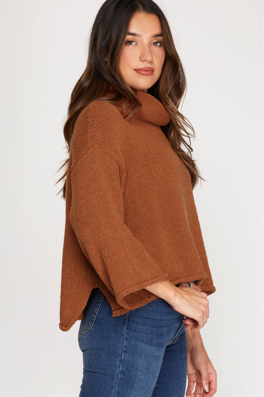 Turtleneck Knit Sweater