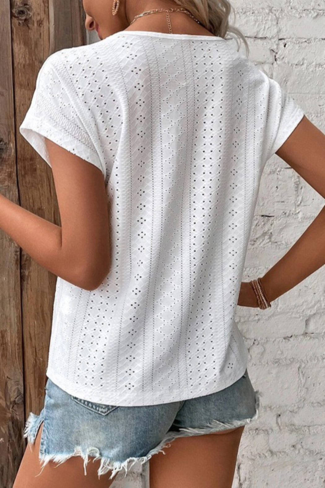 V Neck Lace Top