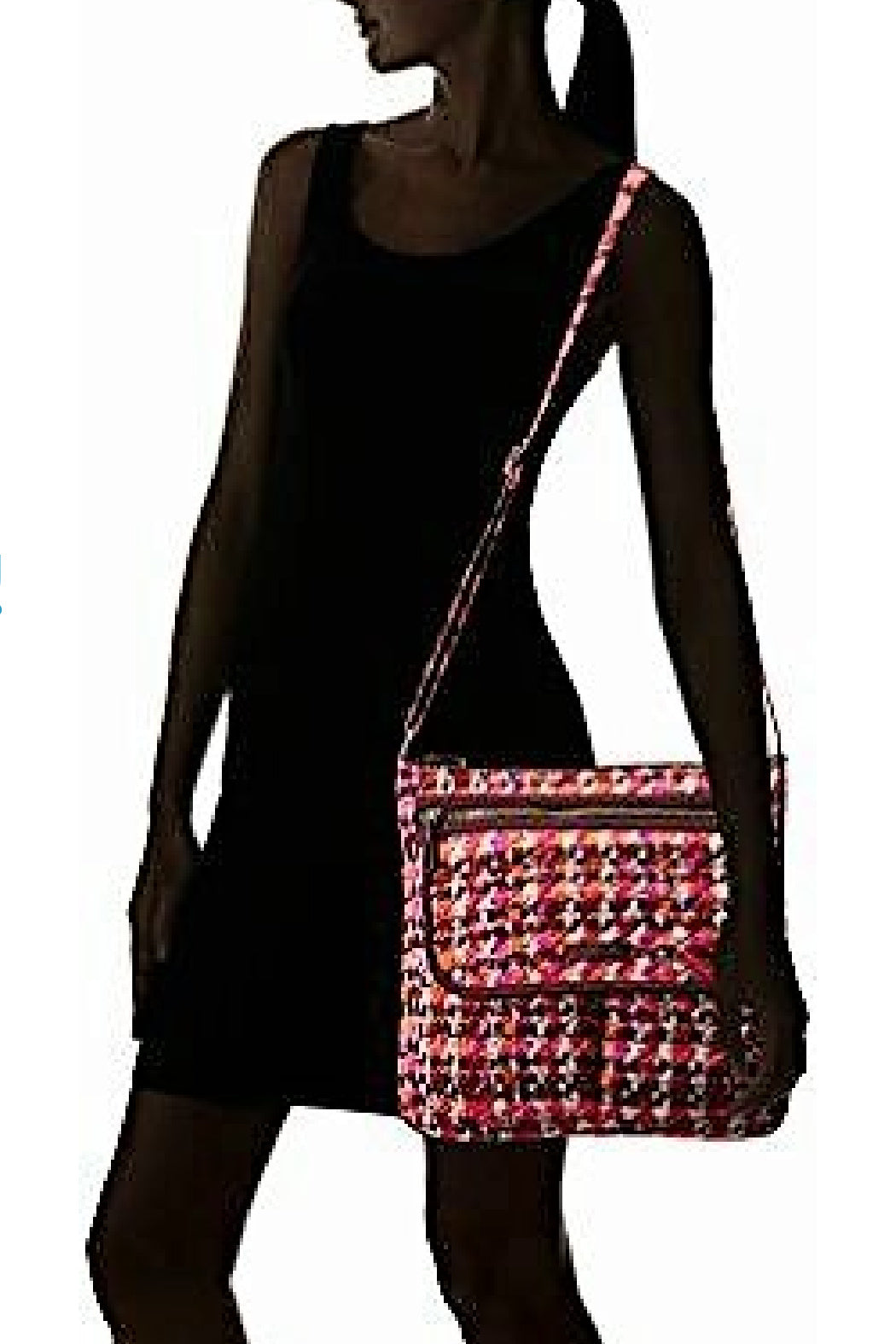 Vera Bradley Houndstooth Tweed Mailbag