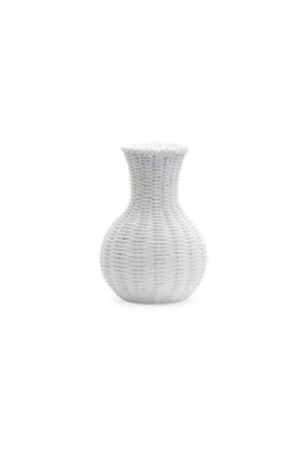 White Basket Weave Pattern Vases