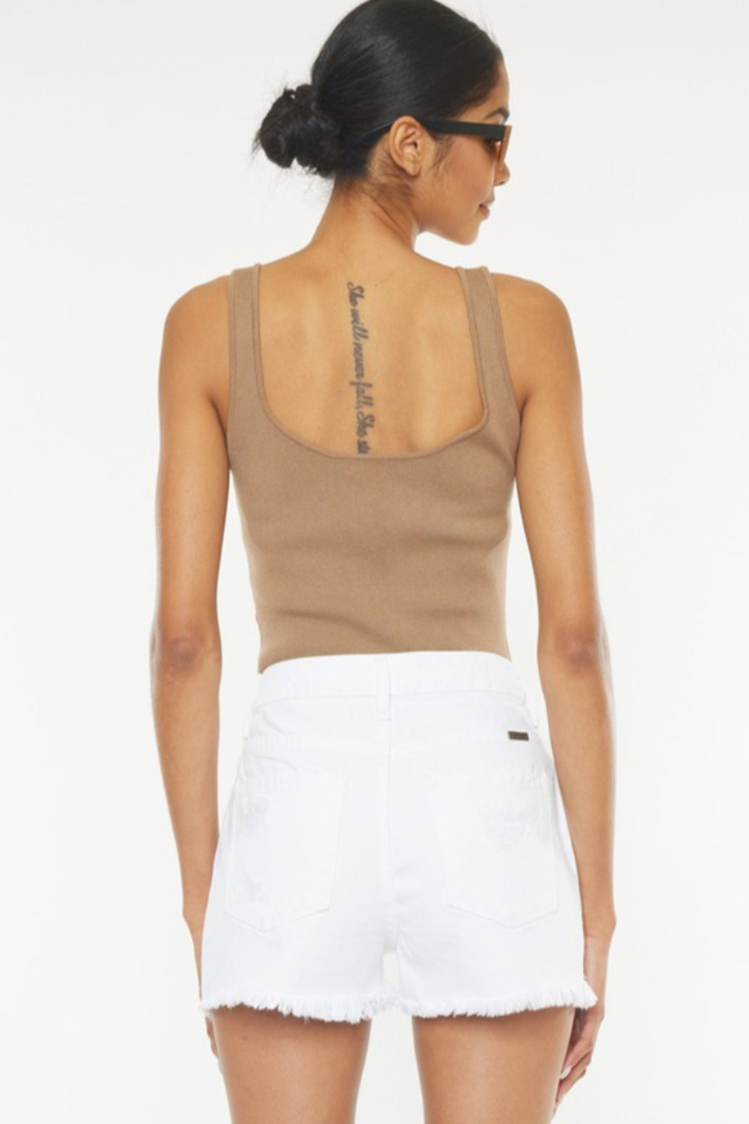 White Denim Shorts