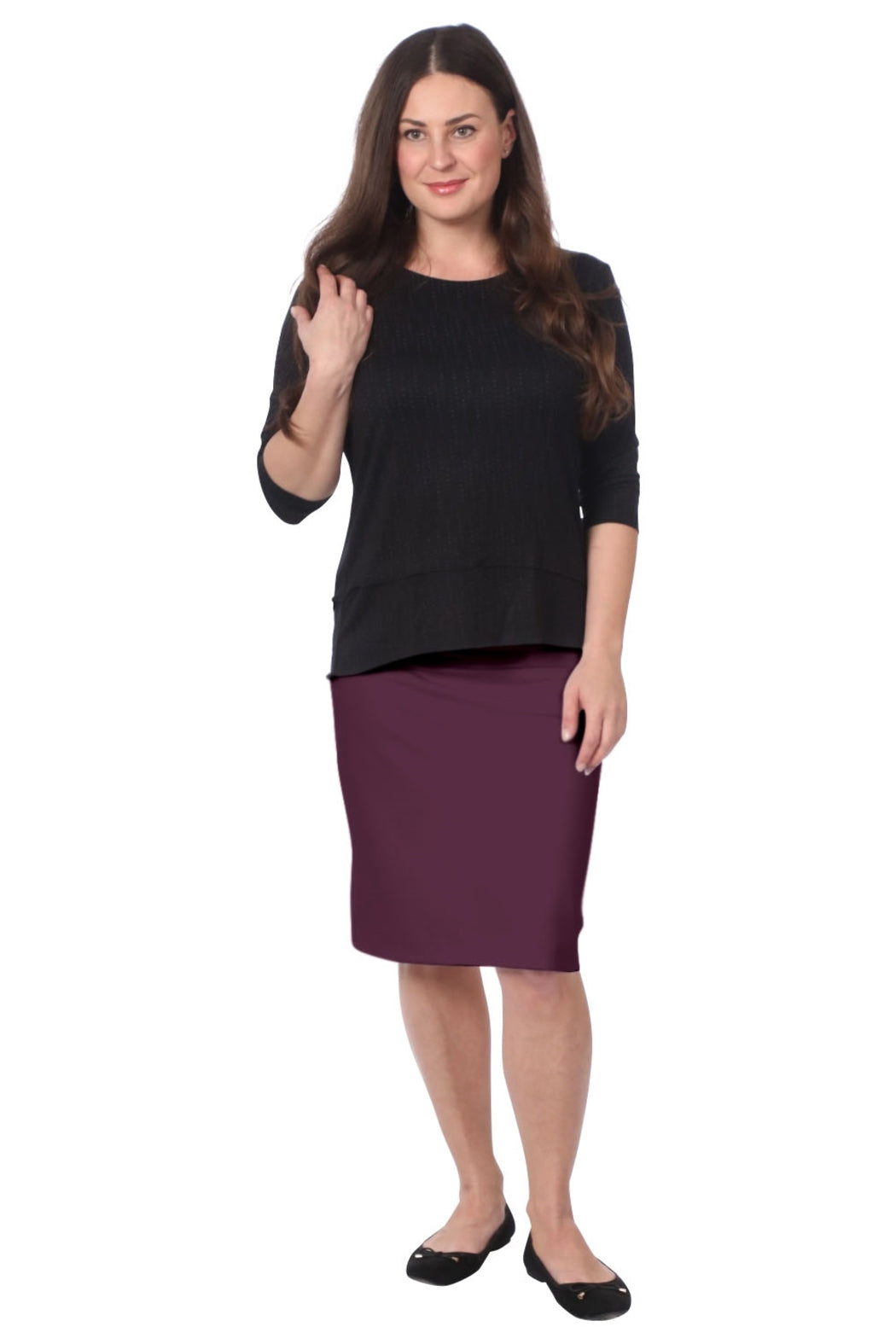 Women's Stretch Pencil Skirt Solids