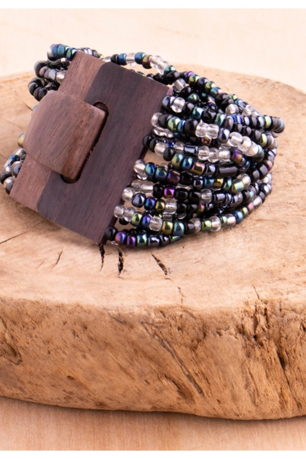 Wood Buckle Multi Bracelet