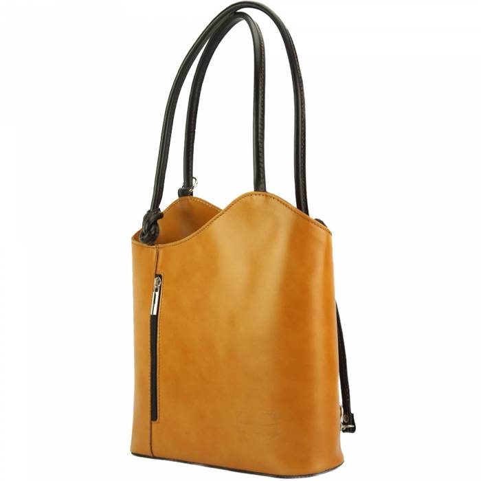 Tina Leather Backpack/Shoulder Bag